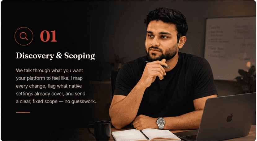 Step 01 — Discovery & Scoping: Yousaf, GoHighLevel white-label customization engineer